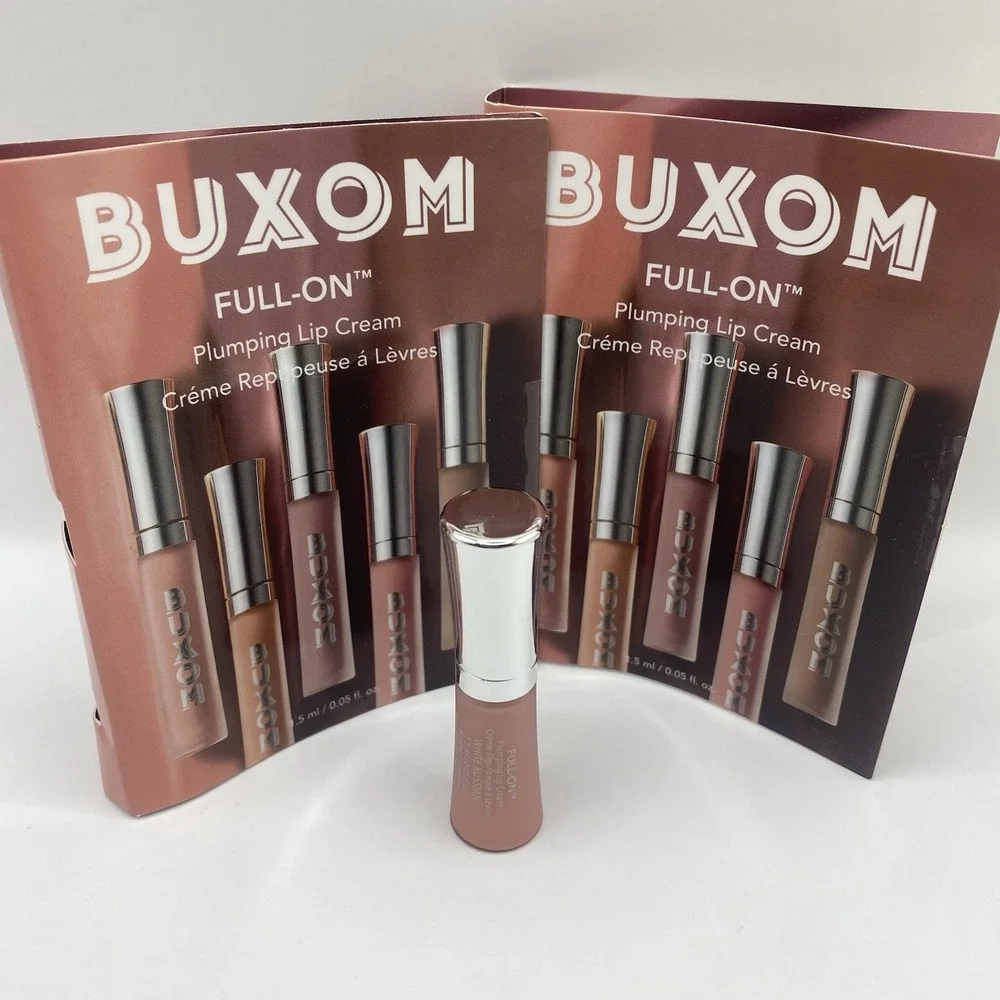 2x Buxom Full On  Plumping Lip Cream White Russian 1.5ml Deluxe Mini New